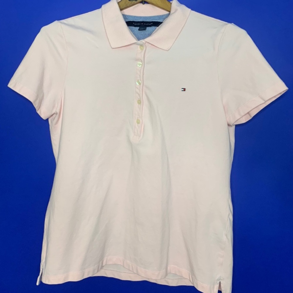 Light Pink Tommy Hilfiger Collar Shirt 👚